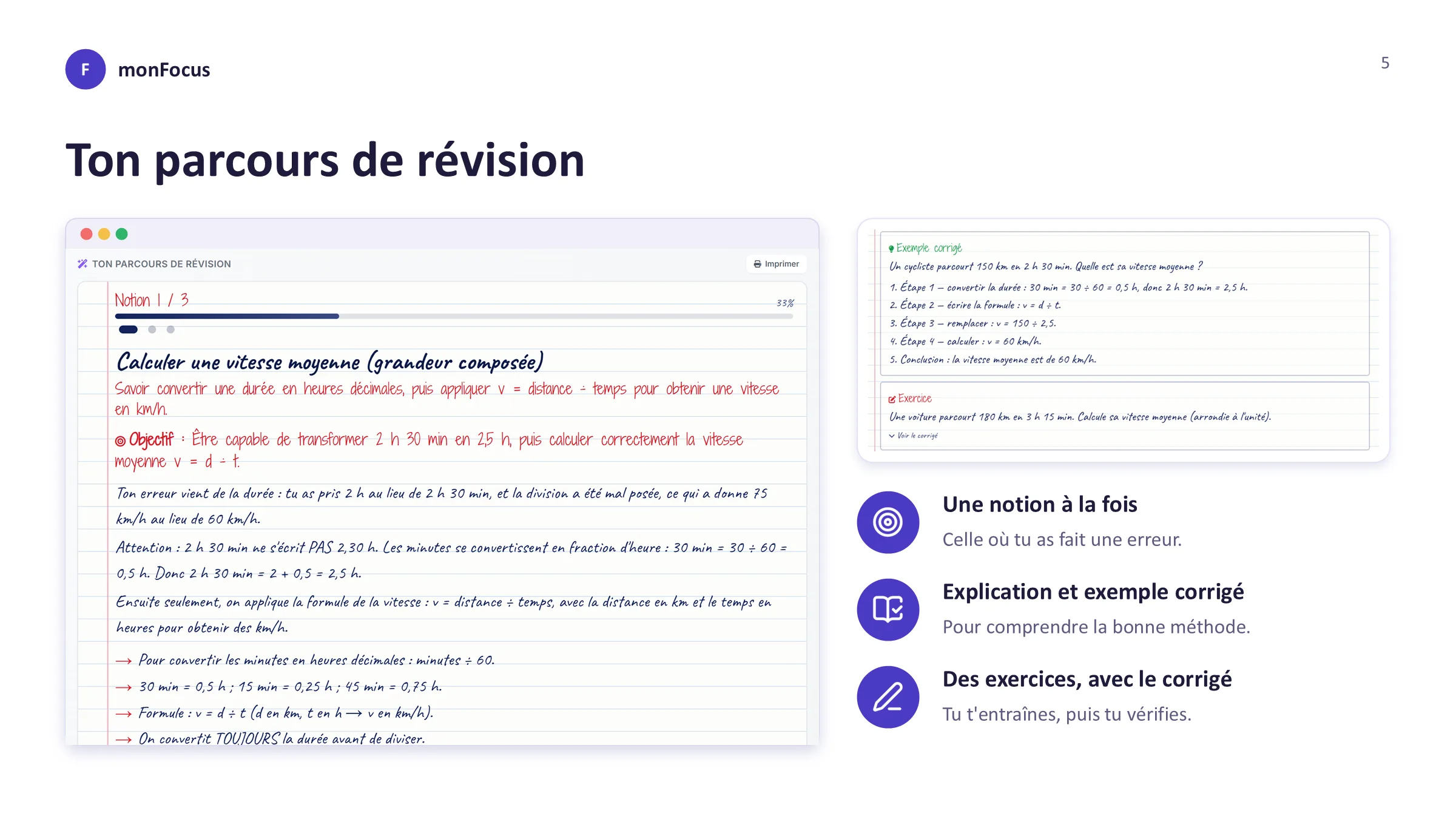 Ton parcours de révision